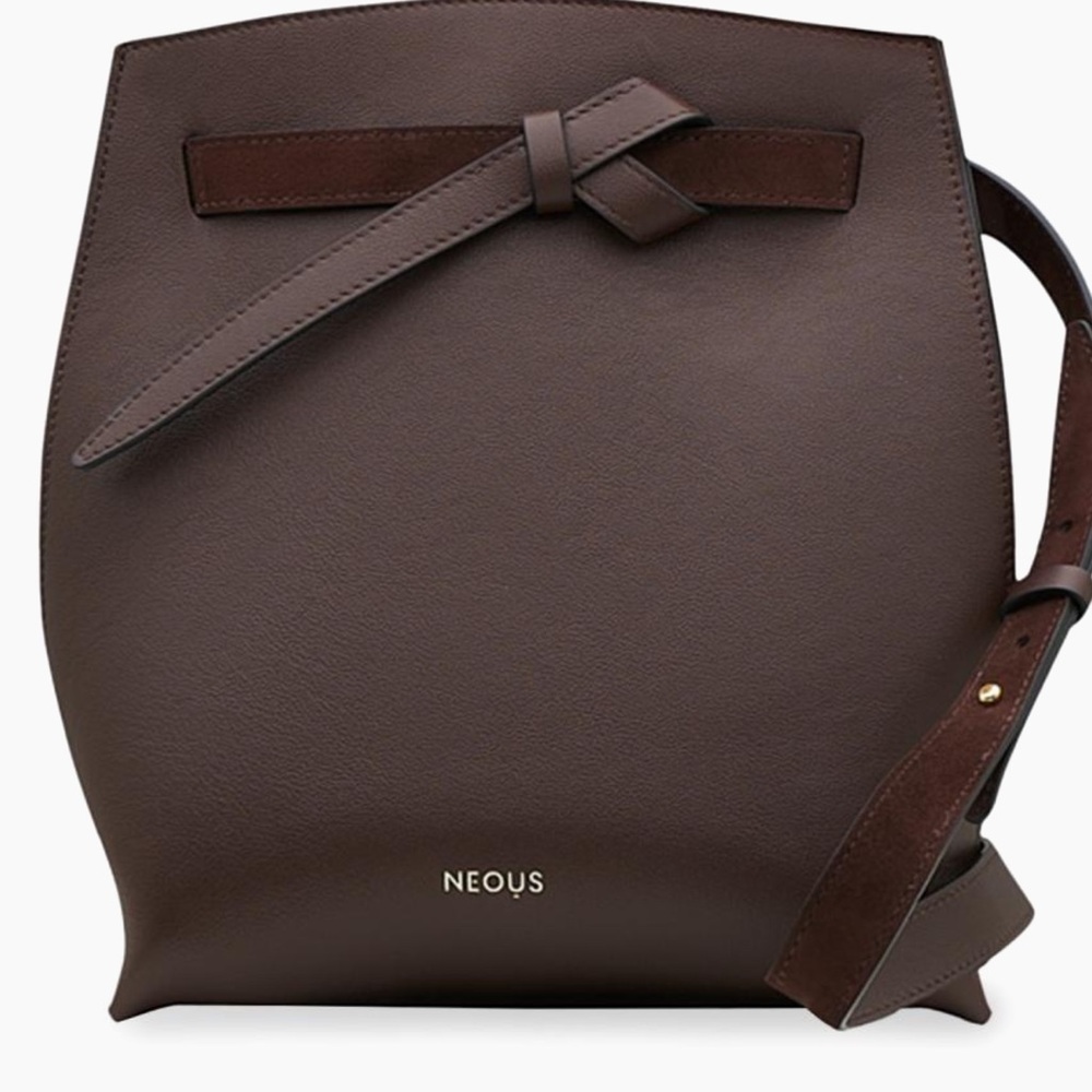 Neous Dark Brown Leather Shoulder Bag